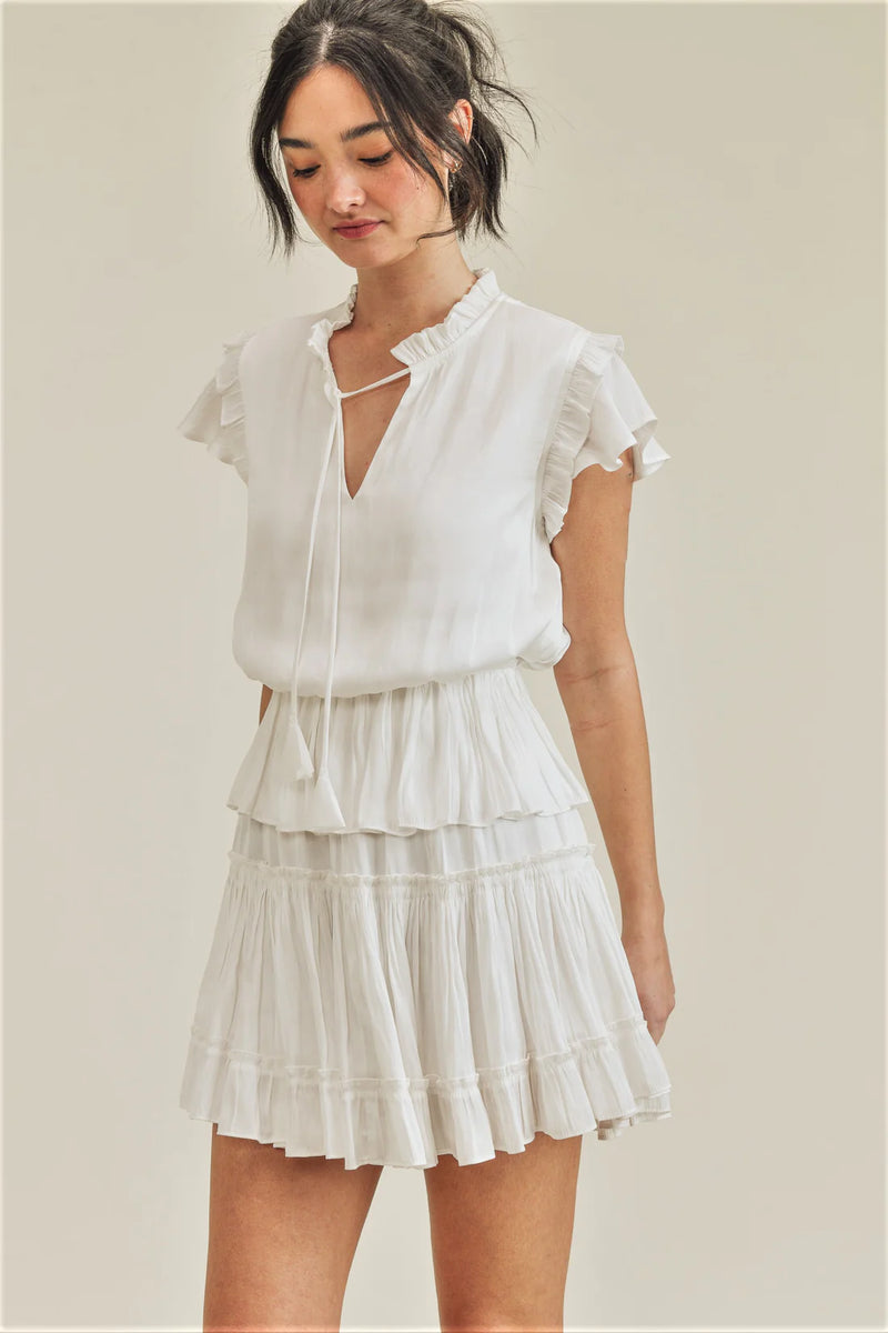 Reset By Jane Claire Dress- White