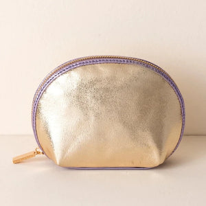 Shiraleah Skyler Cosmetic Pouch- Gold