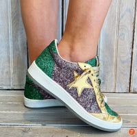 Shu Shop Mardi Gras Glitter Star Sneaker