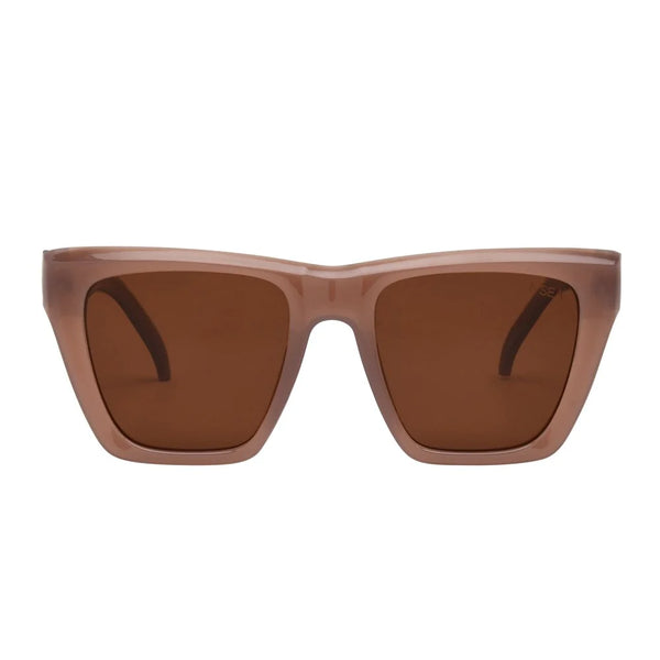 I-SEA Ava Sunglasses- Dusty Rose/Brown Polarized Lens