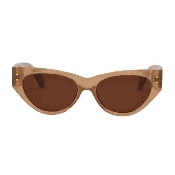 I-SEA Carly Sunglasses- Taupe Glitter/Brown Polarized