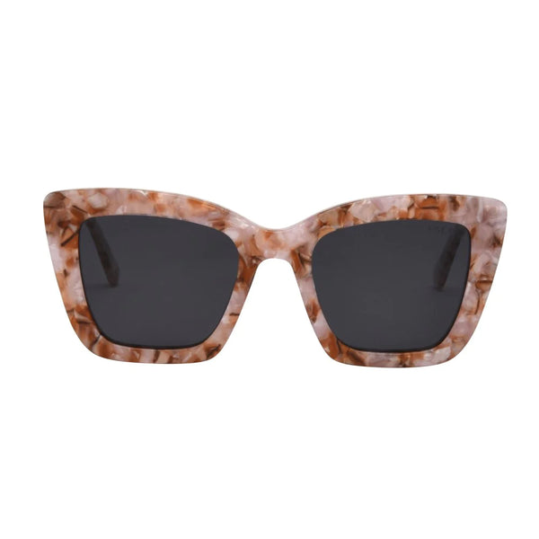I-SEA Harper Sunglasses- Bubble Gum/Smoke Polarized