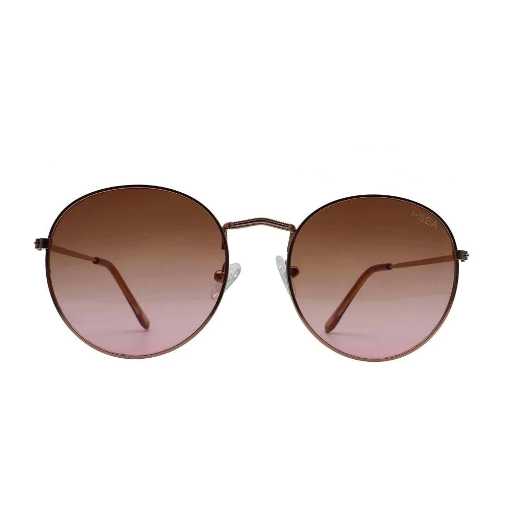 I-SEA London Sunglasses- Gold/Brown Rose Polarized Lens