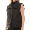 Tabby Relaxed Puffer Vest- Black