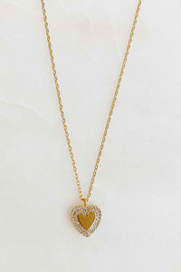 Ellison + Young Mini Heart Necklace- Gold