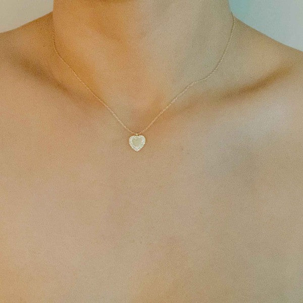 Ellison + Young Mini Heart Necklace- Gold