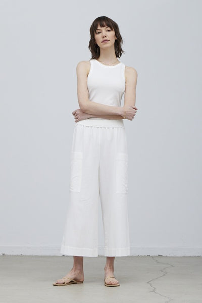 Binding Tank Top- Off White