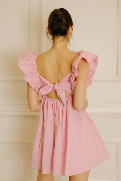 Natalie Baby Doll Dress- Pink