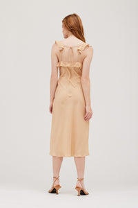 Grade & Gather Slip Dress- Apricot