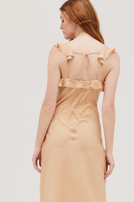 Grade & Gather Slip Dress- Apricot