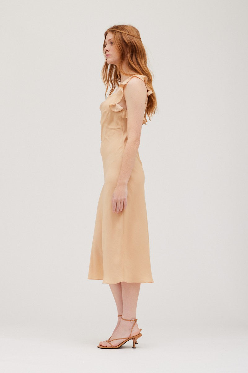 Grade & Gather Slip Dress- Apricot