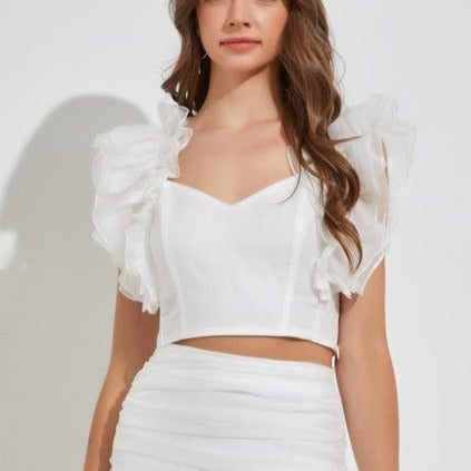 Harley Queen Bow Top- Off White