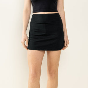 Athletic Tennis Skort- Black