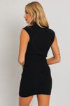 Emersyn Sweater Dress- Black