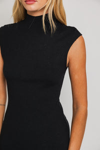 Emersyn Sweater Dress- Black