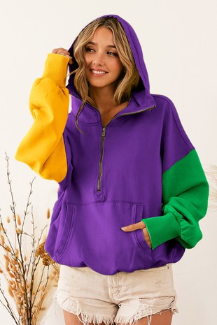 Purple discount oversized hoodie