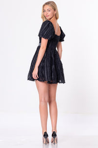 Home For The Holidays Dress- Black