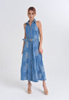 Ciebon Makena Midi Dress- Denim Blue