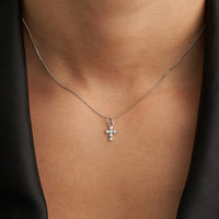 BGJ Small Cross Necklace- Silver