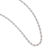 BGJ Chunky Rope Necklace- Silver