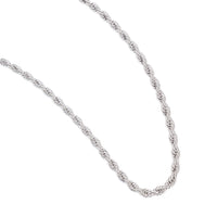 BGJ Chunky Rope Necklace- Silver