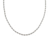 BGJ Chunky Rope Necklace- Silver