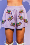 Jest for Fun Shorts- Light Purple