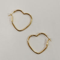 Luxe Group EC Heart Hinge Earrings- Gold