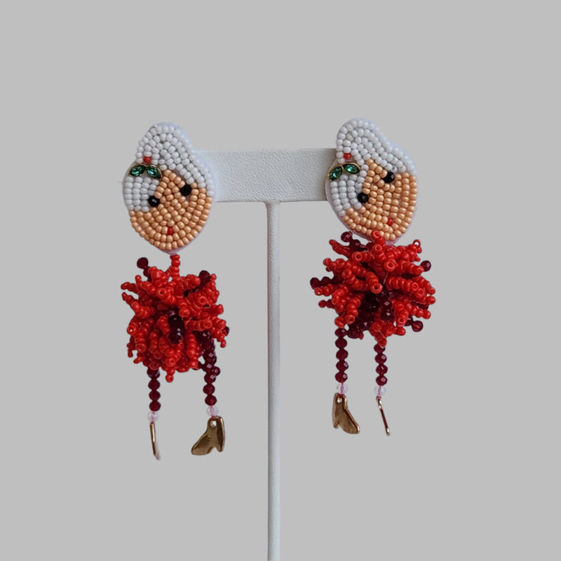 JT Dancing Mrs Claus Earrings