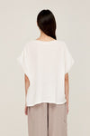 Livi Scrunch Top- Off White