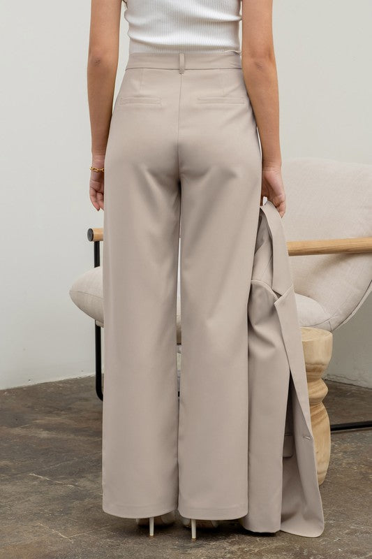 The Workshop Andrea Set Pant- Oatmeal