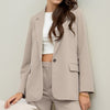 The Workshop Andrea Set Blazer- Oatmeal