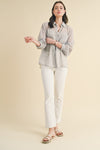 Chiffon Blouse with Cami Insert- G. Mint