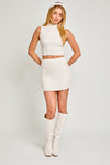 Odette Sweater Skirt- White