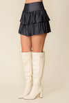 Ruffle Rush Skort- Black