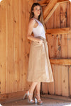 Strut and Bolt Luna Dress- Taupe/White