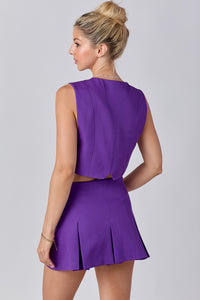 Daphne Gameday Skort- Purple