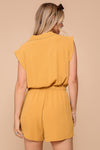 Amber Airflow Romper- Mustard