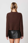 Coco Cropped Sweater- Chocolate