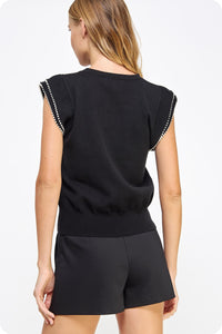 Strut and Bolt Ryleigh Top- Black