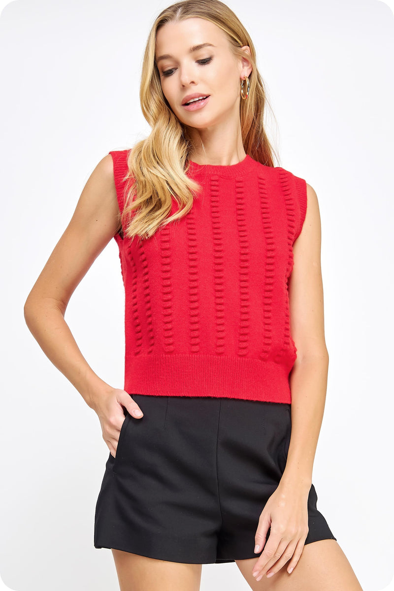 Strut and Bolt Riley Vest- Red