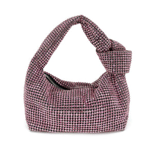 BC Handbags Rhinestone Monroe Bag- Pink