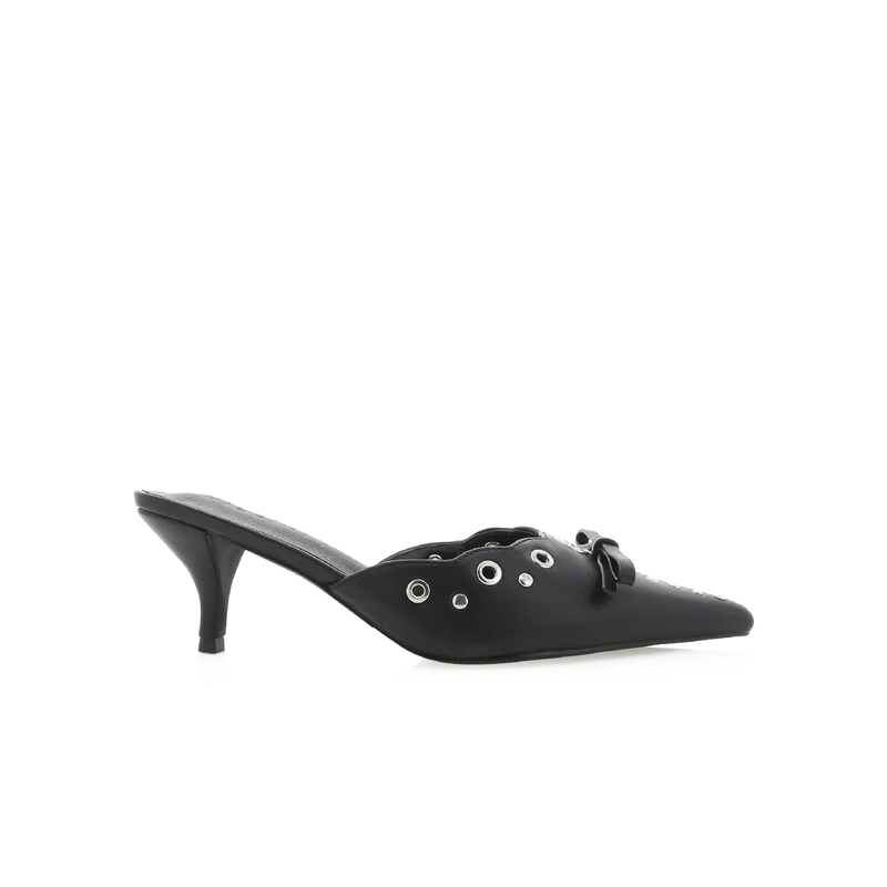 Billini Elio Kitten Heel- Black