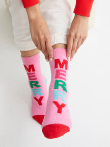Shiraleah Merry Socks- Pink