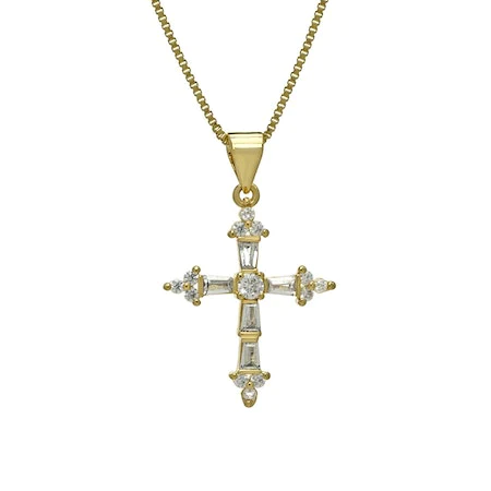 Bracha Saint Cross Necklace-Gold