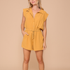 Amber Airflow Romper- Mustard