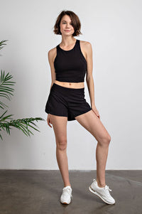 Rae Mode 2 in 1 Active Shorts- Black