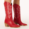 Billini Danaro Cowboy Boot- Scarlet