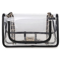 Crossbody Stadium Bag- Black/Gold