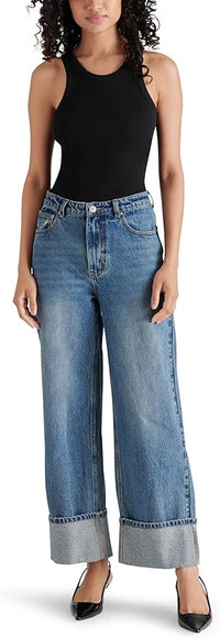 Steve Madden Noelie Pant- Blue Denim